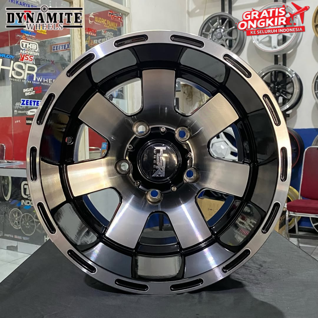 VELG OFFROAD R15 LEBAR 10 INCI CELONG JIMNY ESCUDO FEROZA TAFT VITARA HUNTER RING 15 HSR WHEEL TWIIS