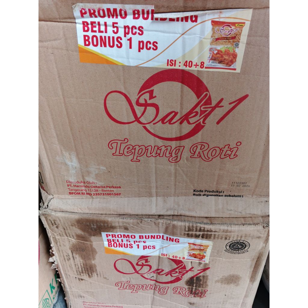 

sakti tepung roti 1 dus