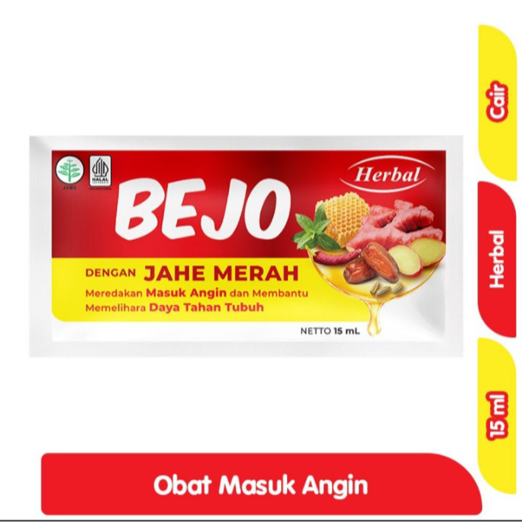 

BEJO JAHE MERAH OBAT HERBAL MASUK ANGIN 15ML