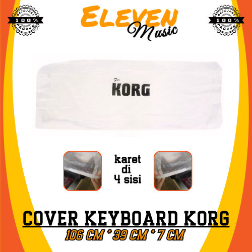 HKJ Cover Keyboard Korg Transparant Penutup Debu Keyboard Korg