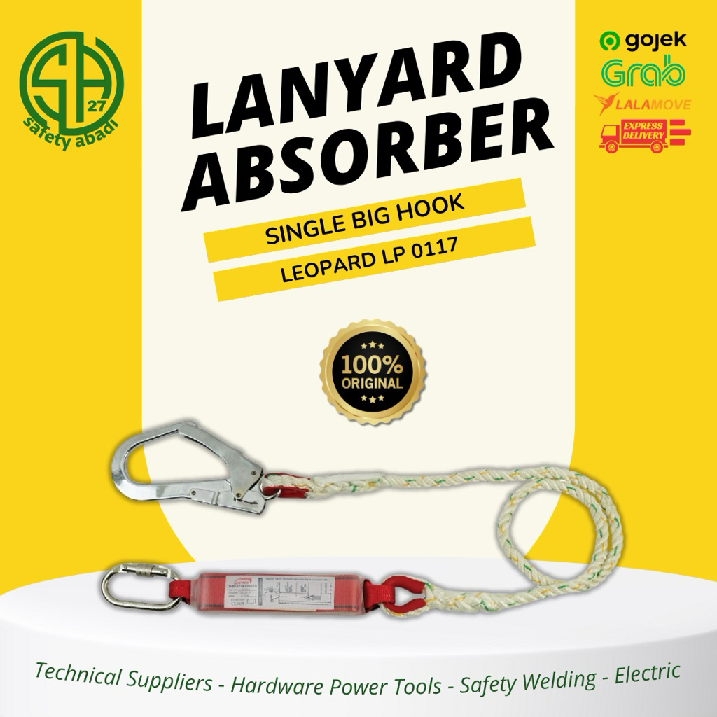 

[Leopard LP 0117] Single Big Hook Lanyard Absorber Original Leopard