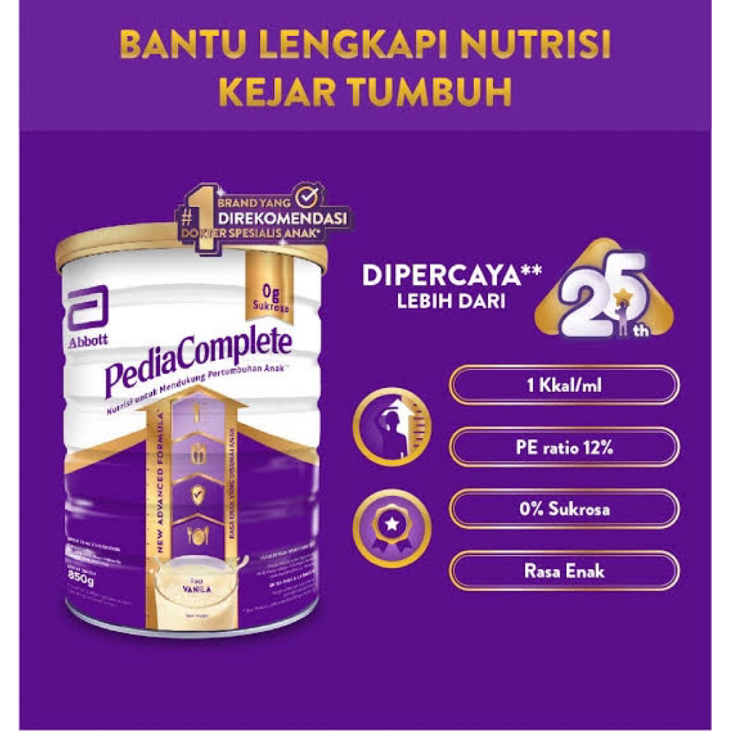 

PEDIACOMPLETE VANILA 380gr 800gr