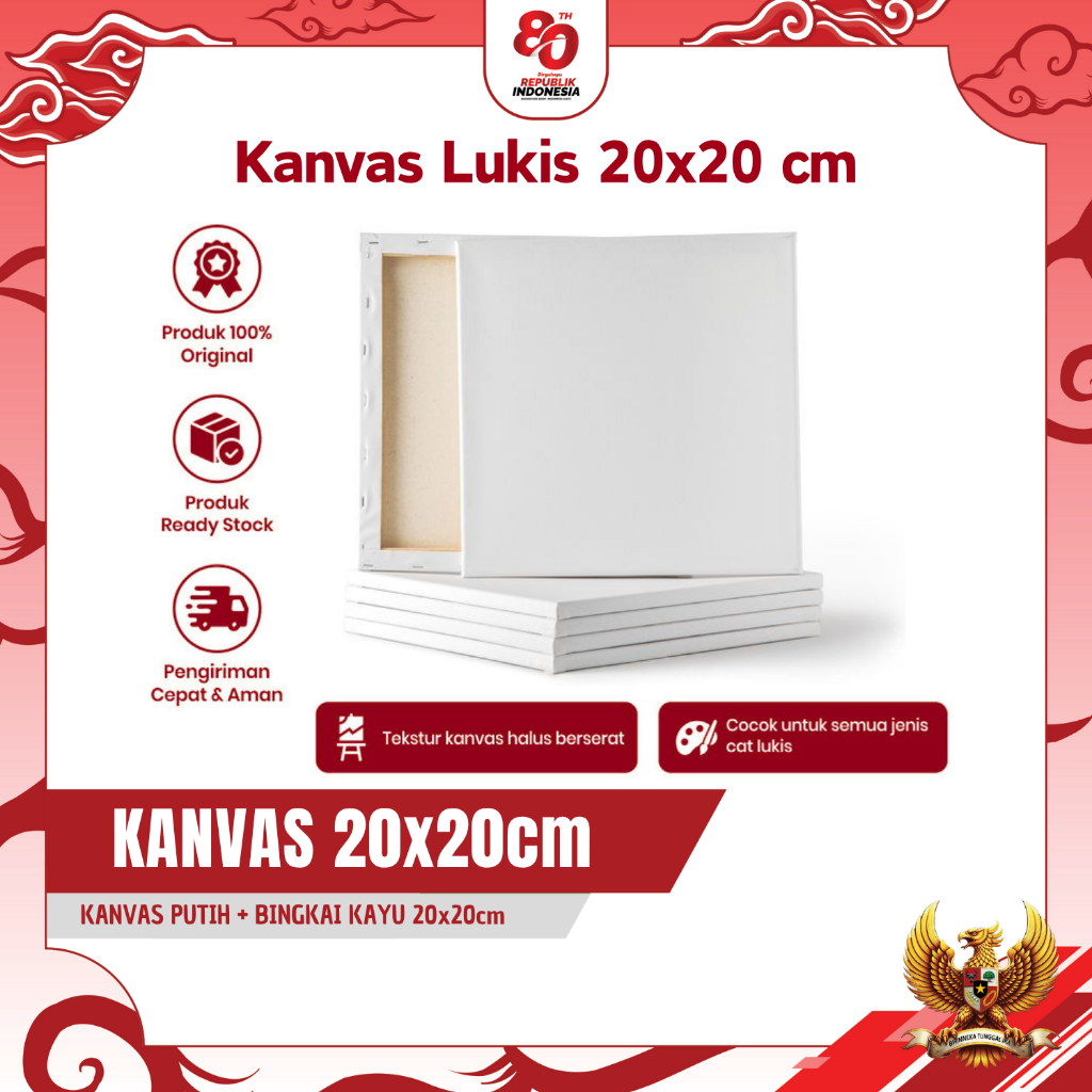 

Kanvas Lukis 20 x 20cm Bingkai Alat Melukis Untuk Anak Kanvas Putih Polos Media Melukis Cat Air Akrilik Kanvas Putih Dilengkapi Dengan Bingkai