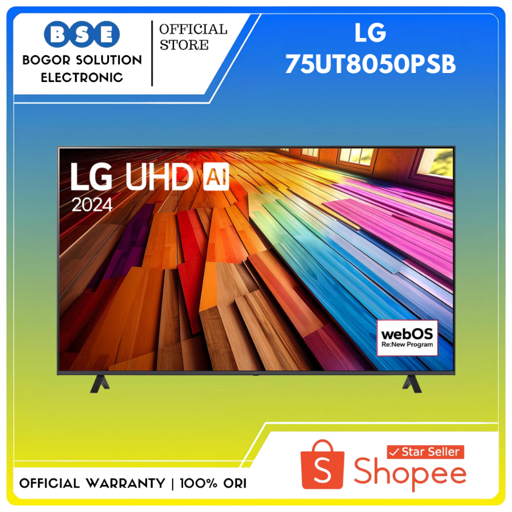 TV LG 75 Inch 4K UHD LG 75UT8050PSB UHD 4K Smart TV LG UT8050 75 Inch 75UT8050