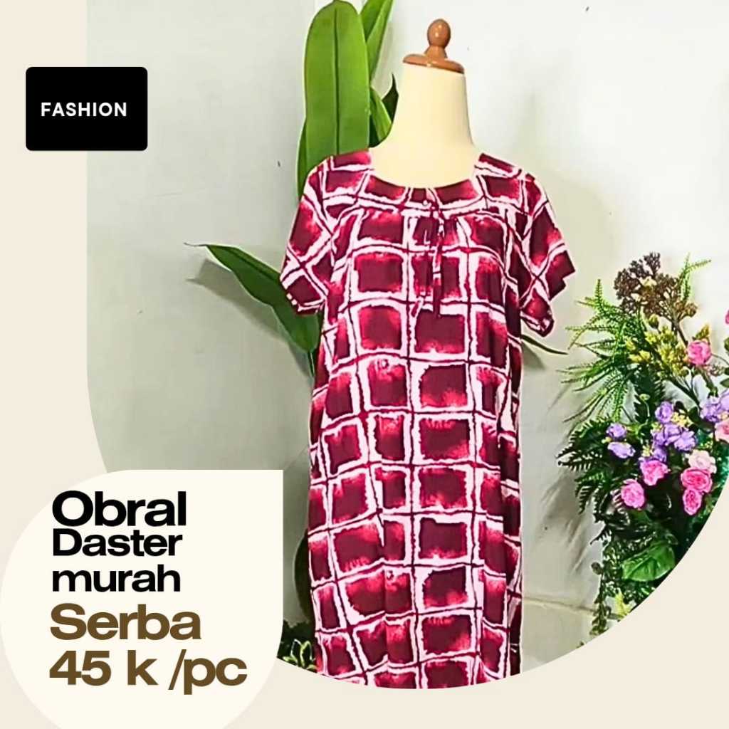 Daster Nyonya  Serba 45k Motif Elegan baju busui daster katun premium lengan pendek kekinian Wanita 