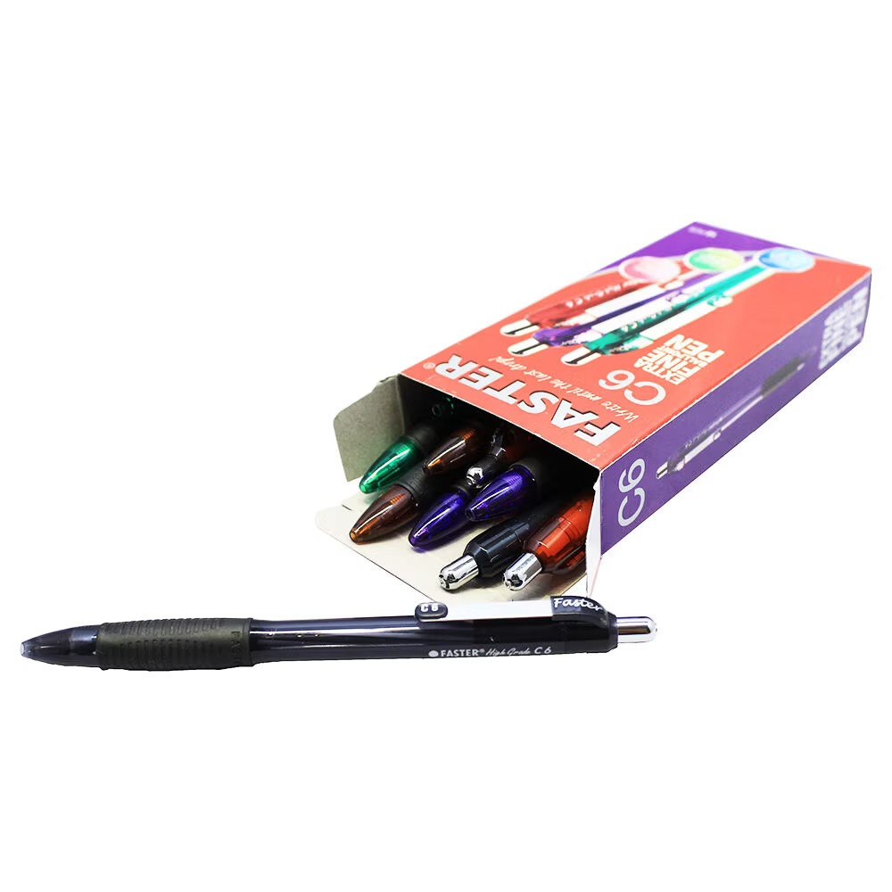 

Faster Ballpoint C6 Pulpen Cetek Pen Klik Bolpen Ballpen
