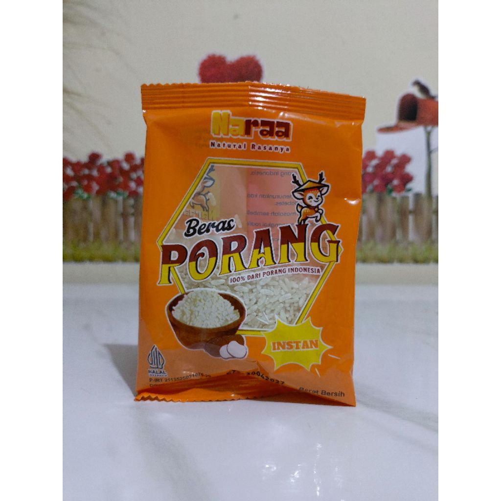 

Beras Porang Naraa / Konjac Rice / Shirataki 50gr 100% dari Porang Indonesia