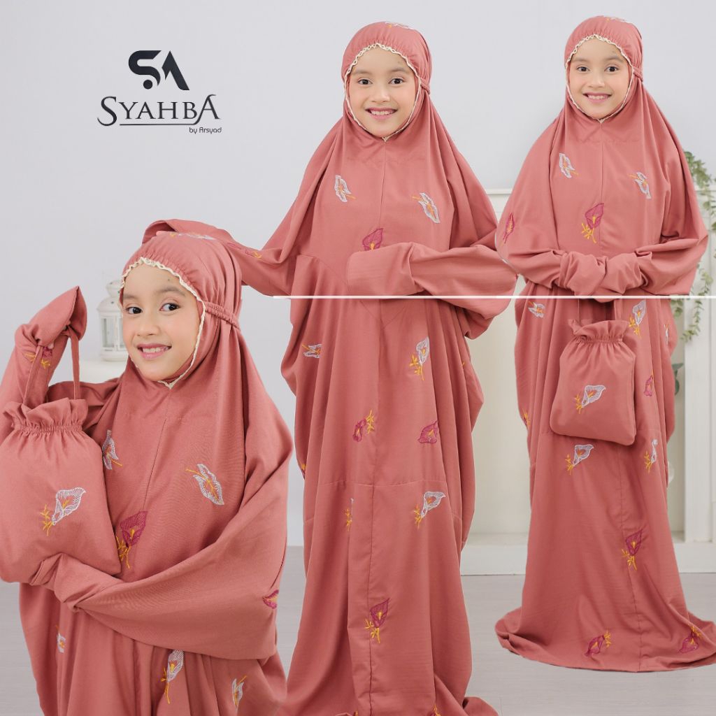 Mukena Terusan CALLA LILY Anak SD Remaja | Syahba