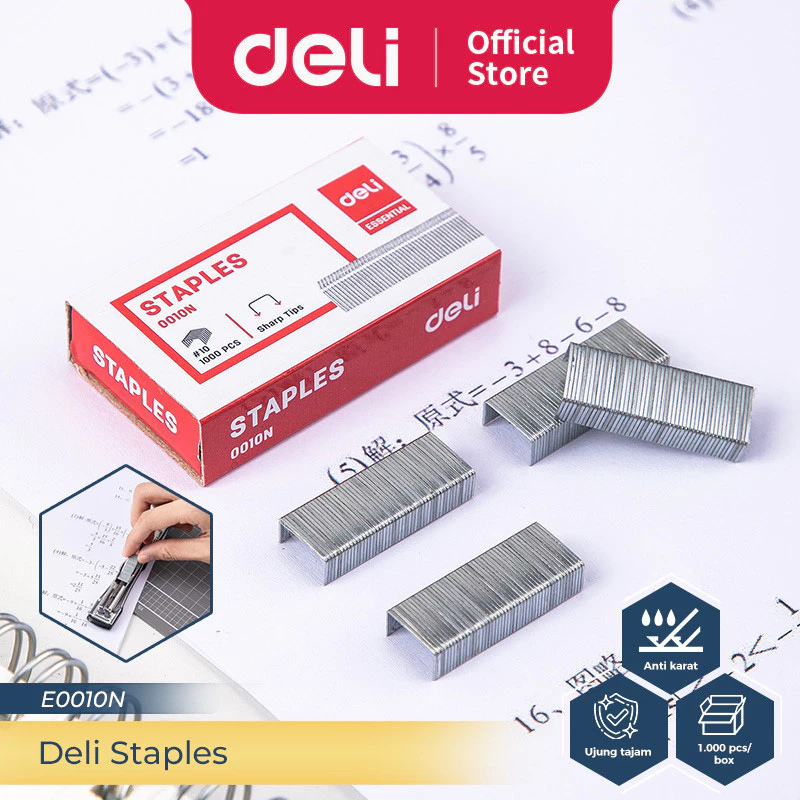 

ISI KLIP STAPLES HD 10 STAPLER DELI E-0010N