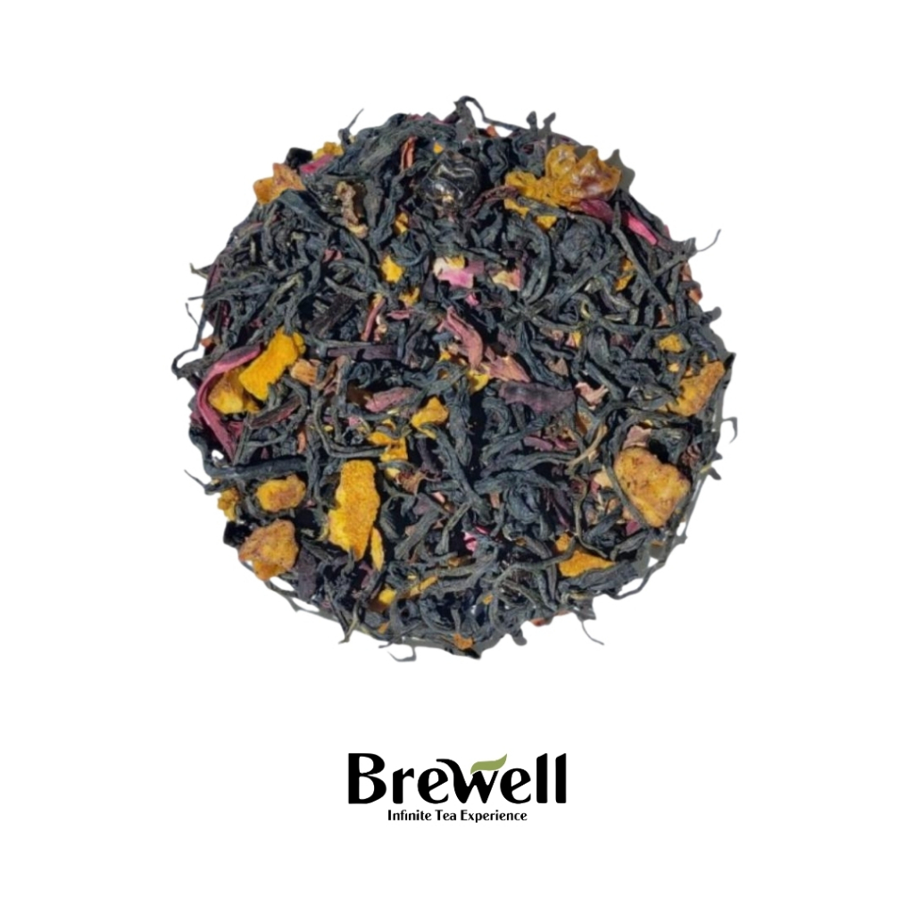 

Brewell | Crimson Berry Tea Blend - Loose Tea | Teh Hitam Cranberry Apel Rosella | Cranberry Apple Hibiscus Black Tea | Premium Tea - 250 Gram / 500 Gram