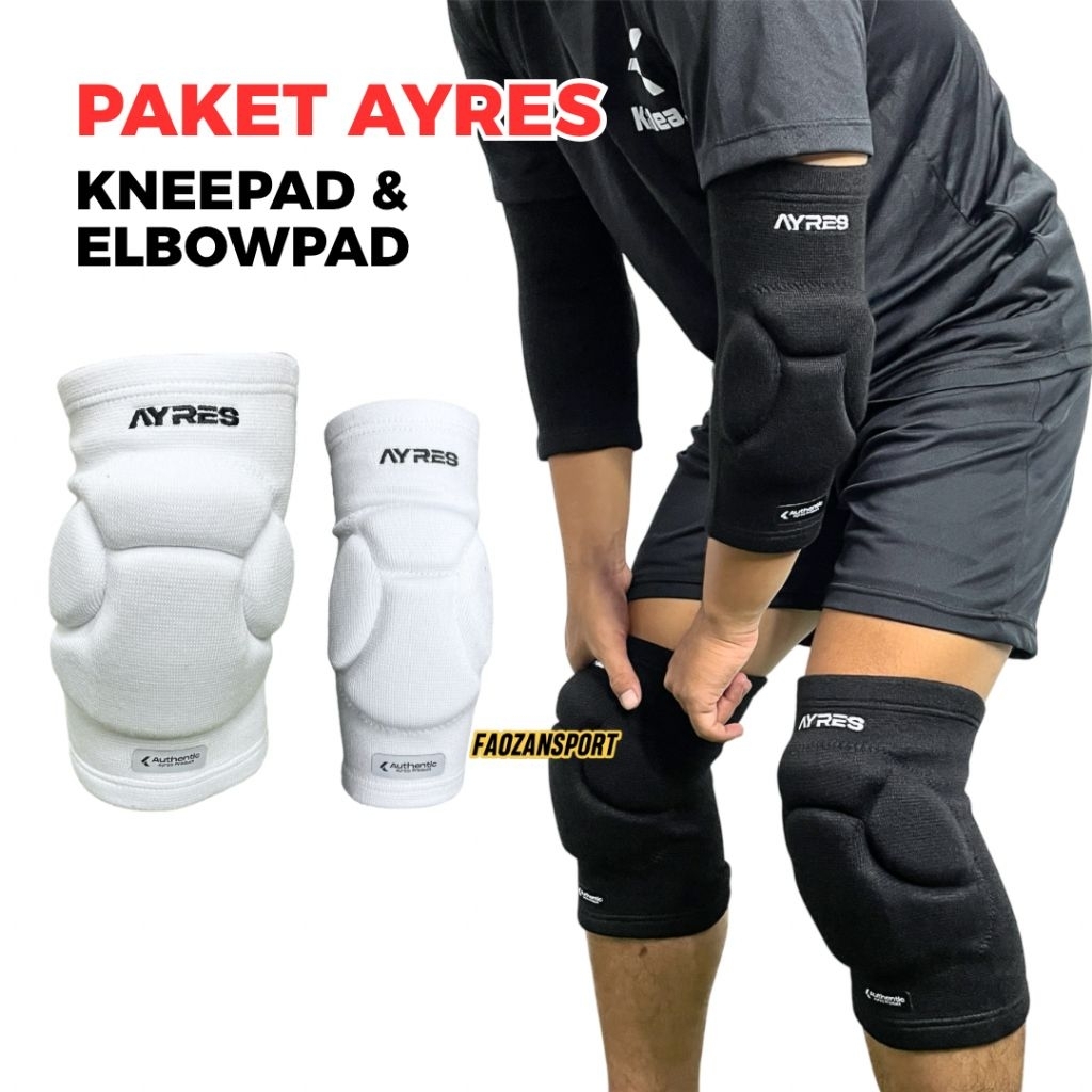 Kneepad deker kaki futsal Ayres Scudo Elbow pad ayres scudo Pelindung lutut dan siku kiper futsal