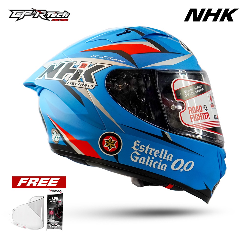 NHK HELM GPR TECH STREET ESTRELLA BLUE ES DOFF GP R TECH