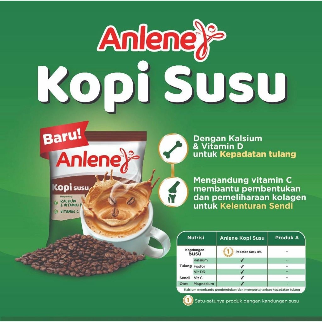 

ANLENE KOPI SUSU.ANLENE RENCENG KOPI SUSU.ANLENE TERBARU.ANLENE RENCENG ISI 10PCS.ANLENE SUSU TULANG TERBAIK.SUSU TULANG SENDI OTOT TERBAIK.
