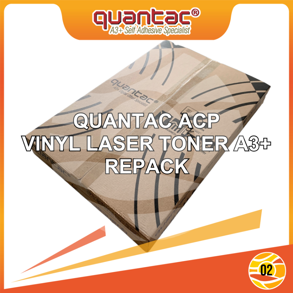 

Quantac ACP Sticker Vinyl Laser Toner A3+ Stiker Tebal Print Cut Anti Air - Repack 25