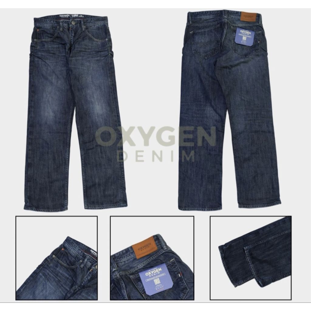 Celana Jeans Pria OXYGEN ORIGINAL STRAIGHT FIT