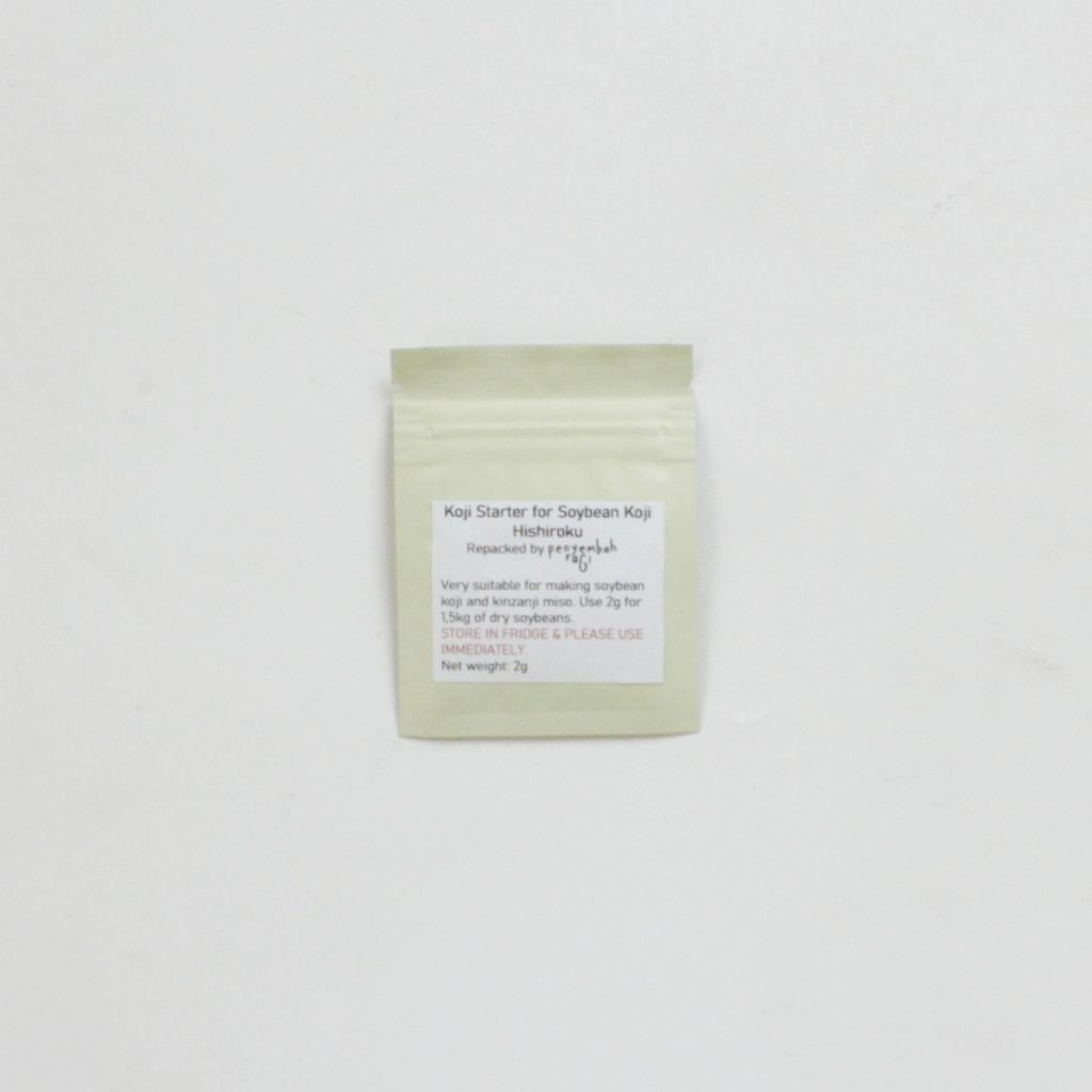

Hishiroku Soybean Koji Starter, Aspergillus oryzae (for Kinzanji Miso), Repacked 2g