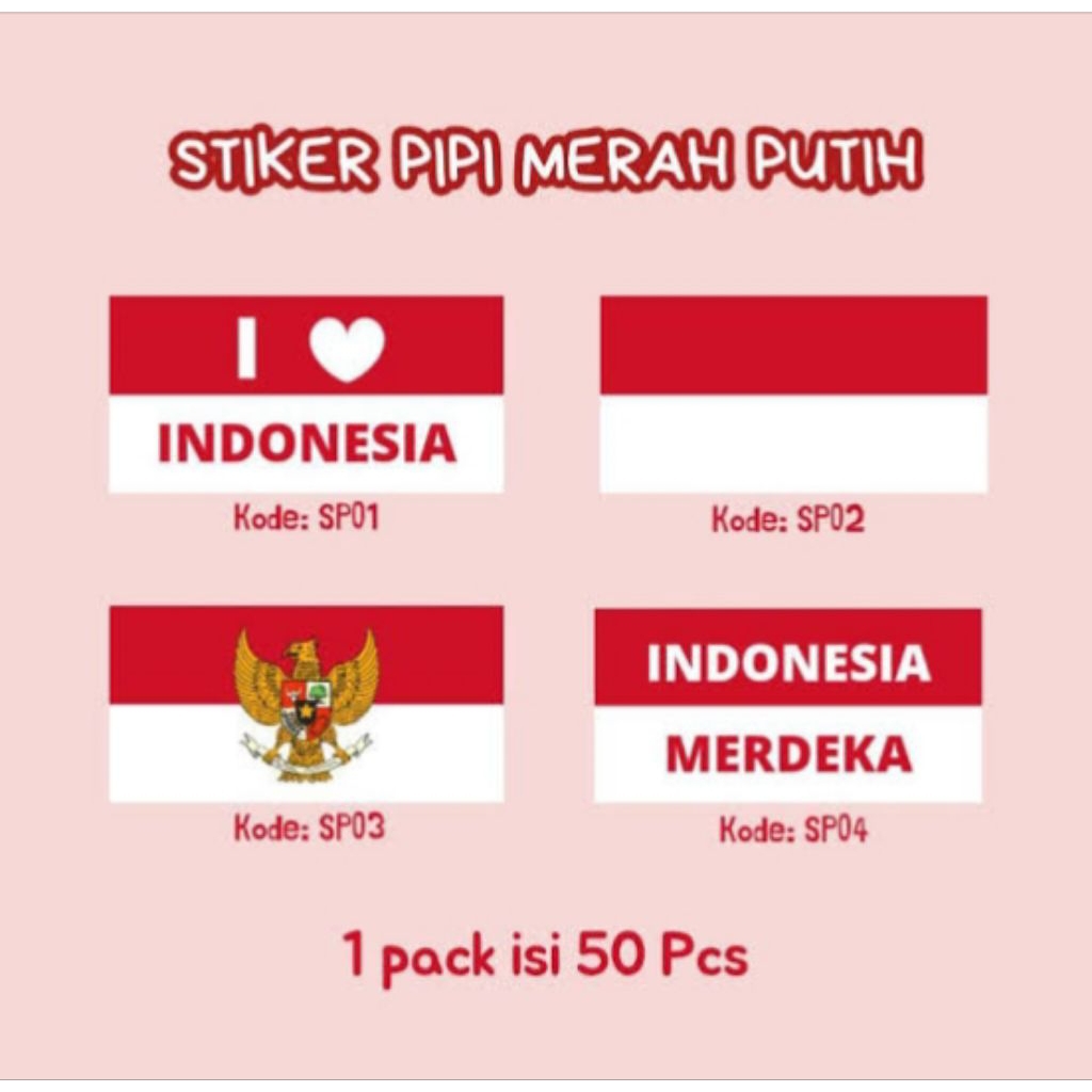 

stiker pipi merah putih isi 50 pcs / pack (HARGA GROSIR)