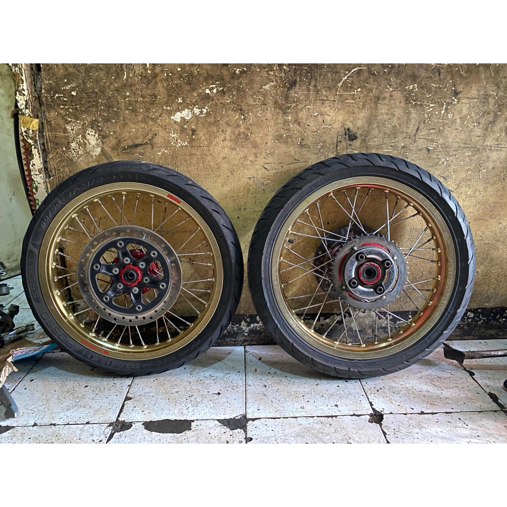 velg set ban  ring 17x185 17x215 tk bright pnp tiger revo