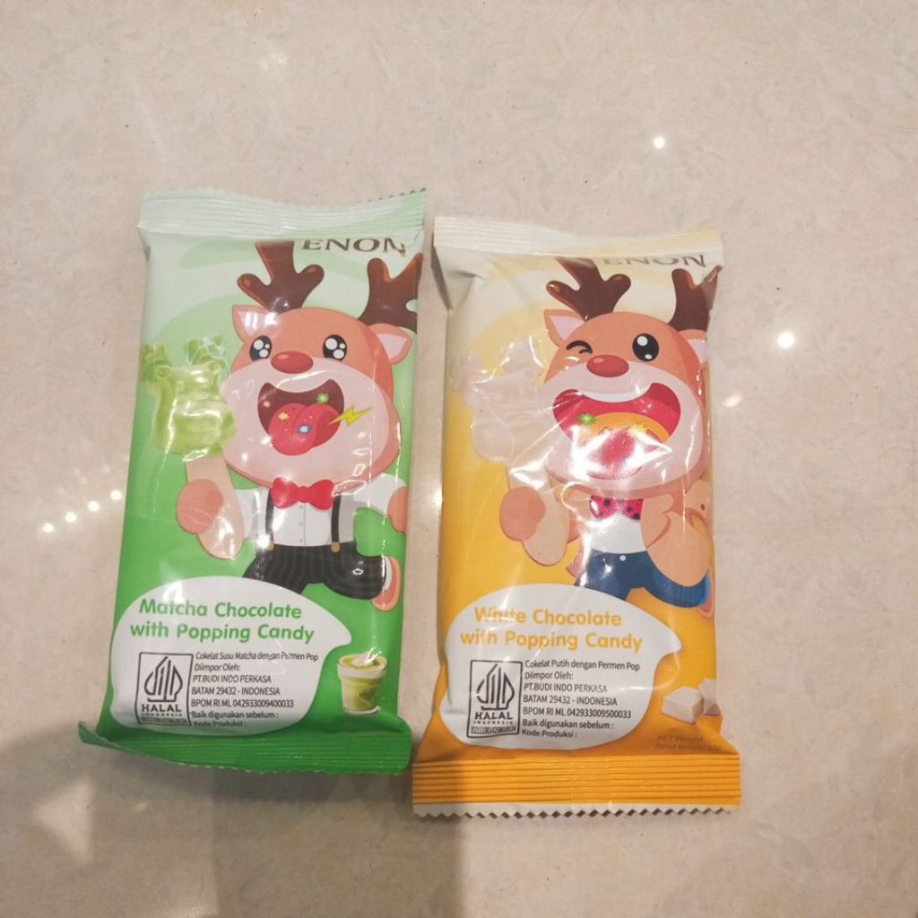 

enon chocolate with popping candy