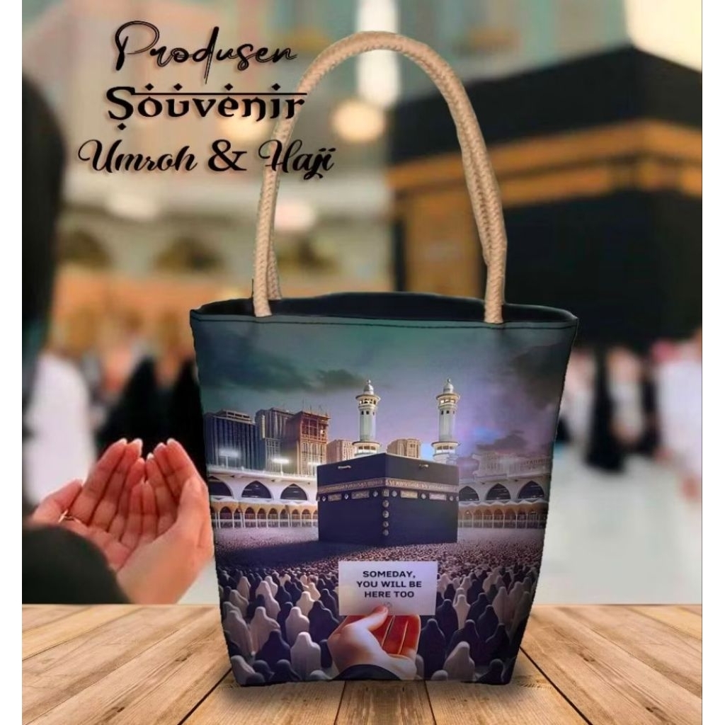 Tas Totebag Wanita Souvenir Umroh & Haji
