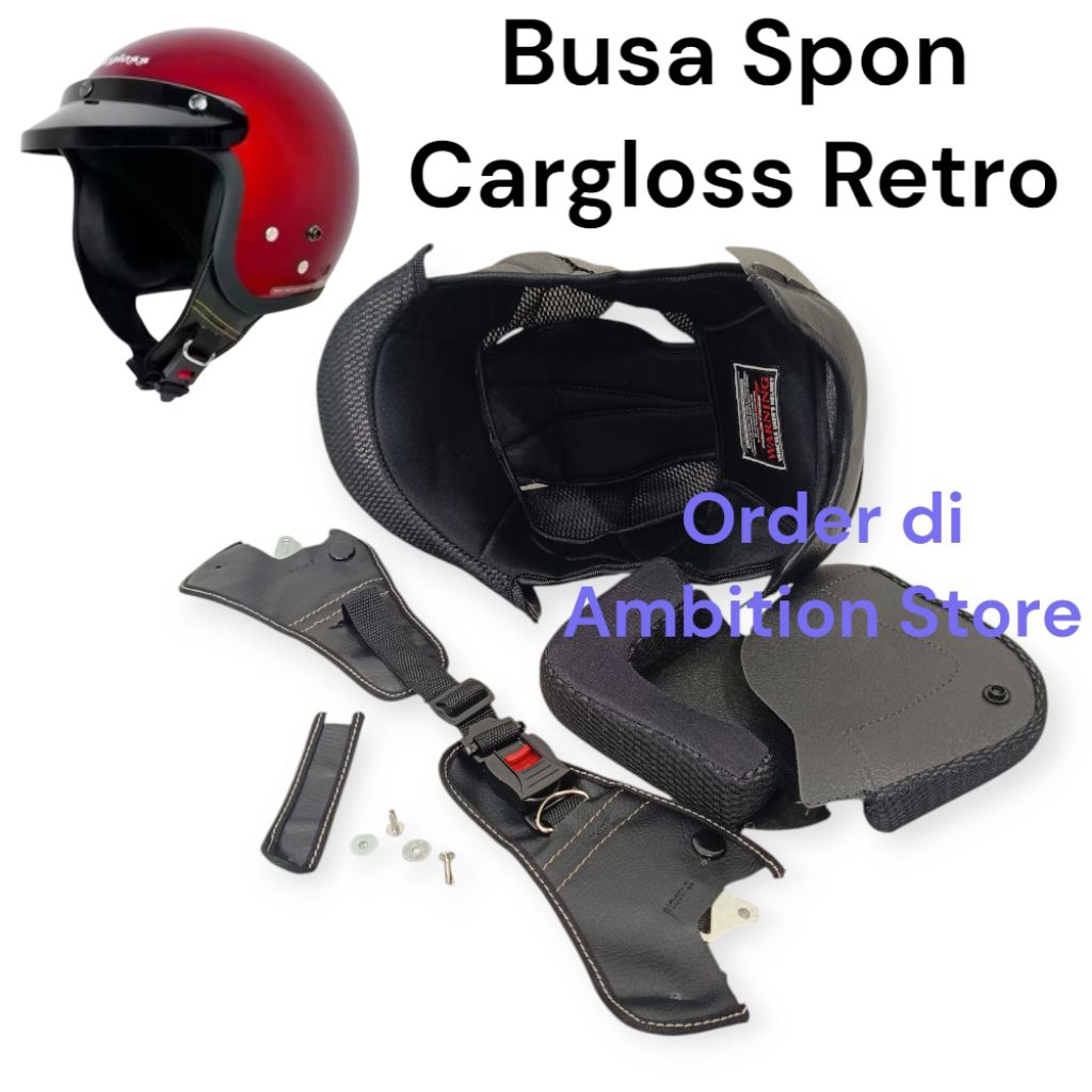 Busa Spon Helm Cargloss Busa fullset Helm Cargloss Retro