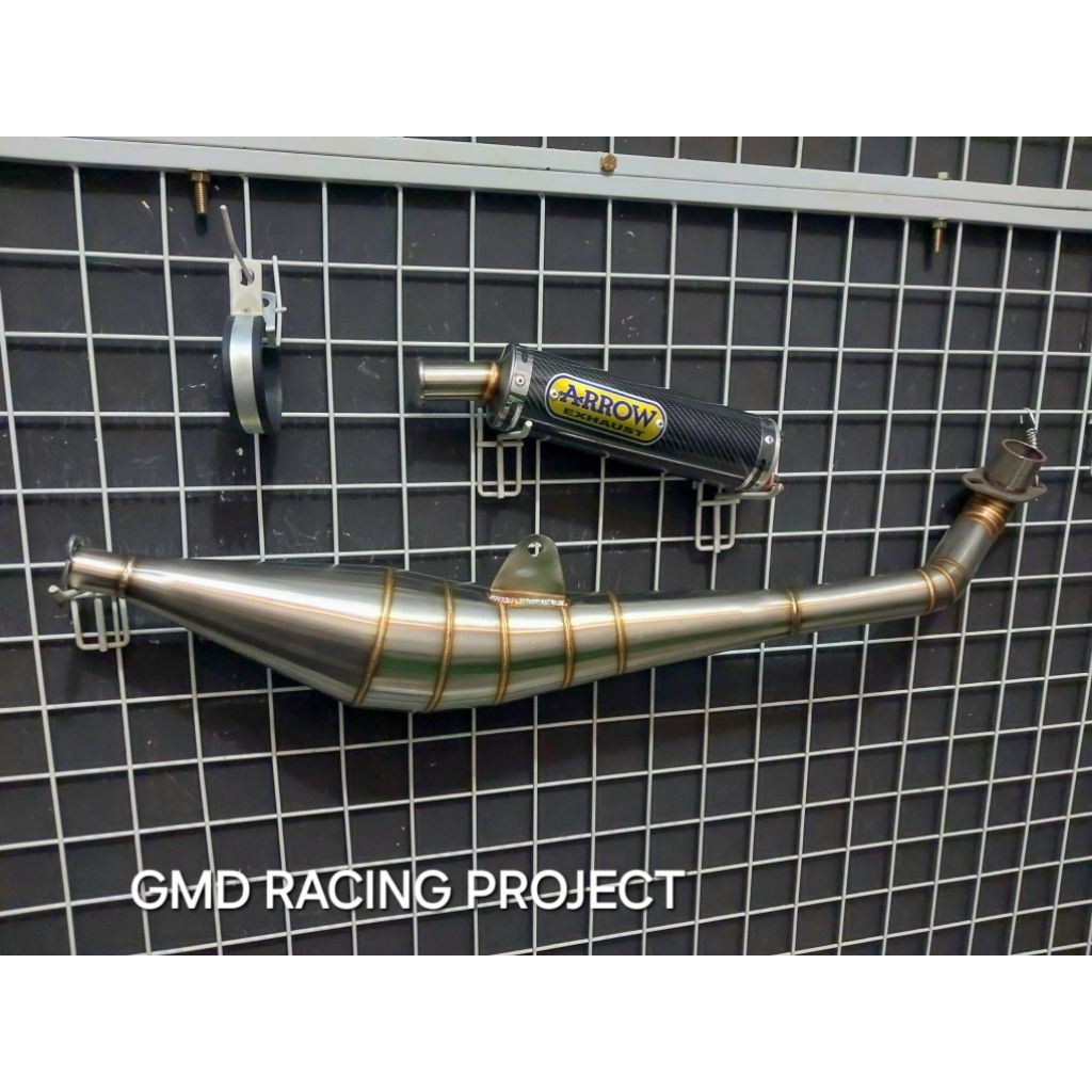 Knalpot Fiz R / Force 1 ARROW Silencer Carbon Model samping ( PNP )