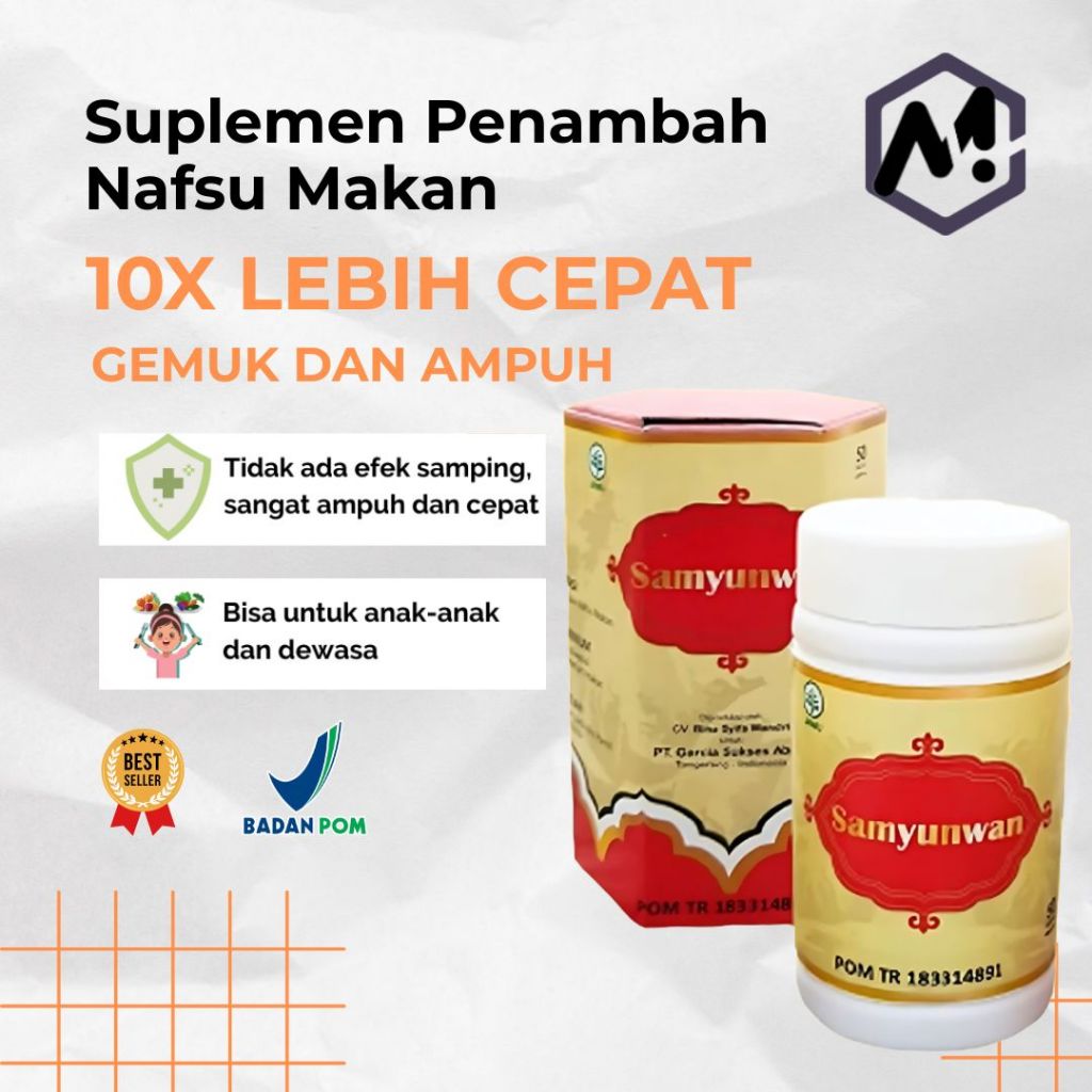 Samyunwan Obat Penggemuk Badan Penambah Nafsu Makan Dewasa Original BPOM