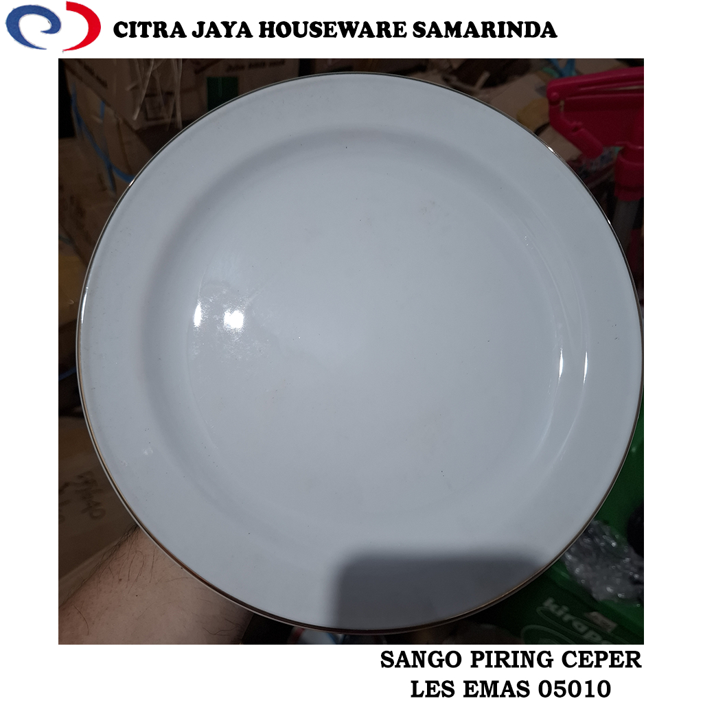 Piring Ceper Keramik 10 Inch Les Emas SANGO 05010 (1 Pcs / 6 Pcs)