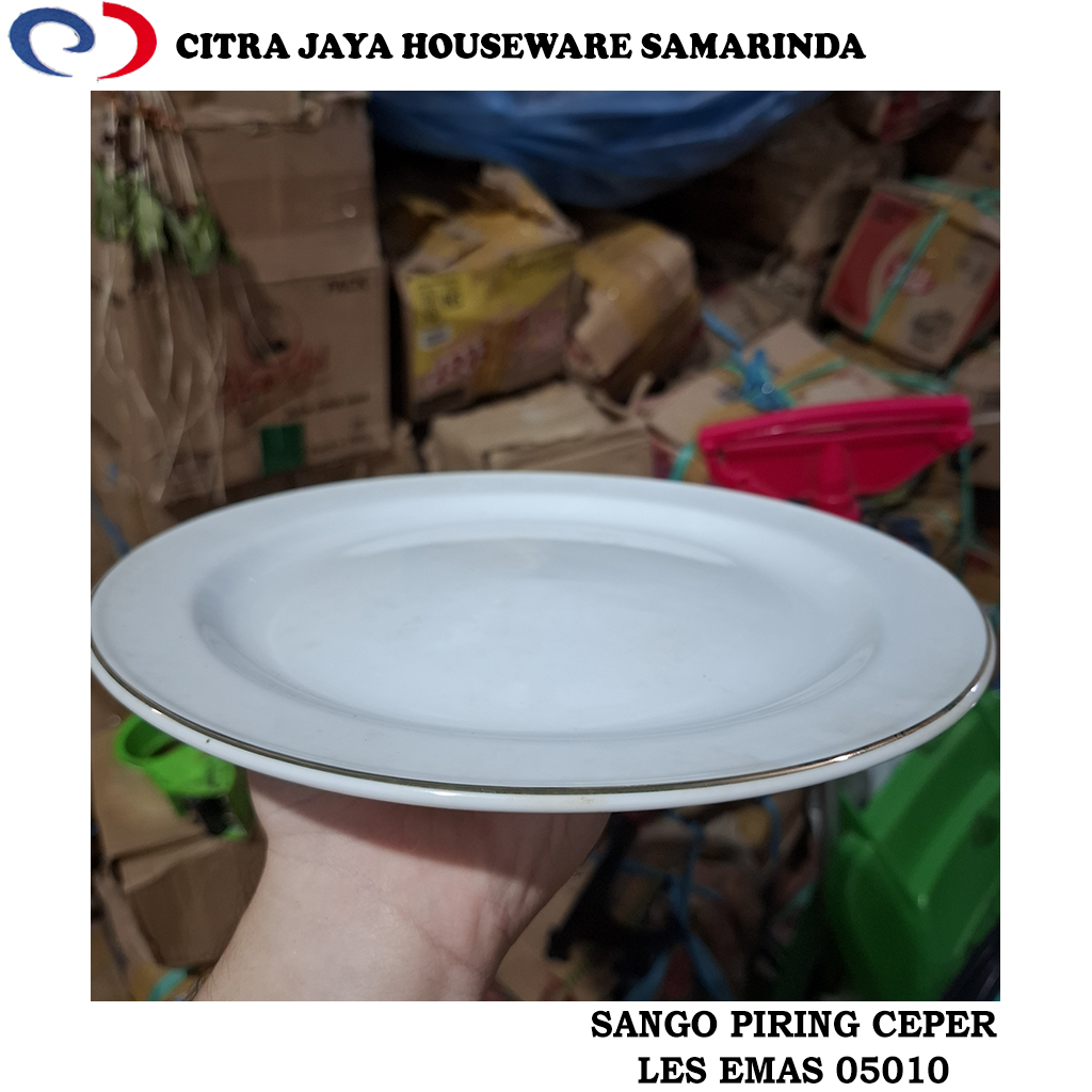 Piring Ceper 10 INCH HOTELWARE KERAMIK Les Emas SANGO 05010 (PER 1 PCS /  3 PCS  / 6 PCS)
