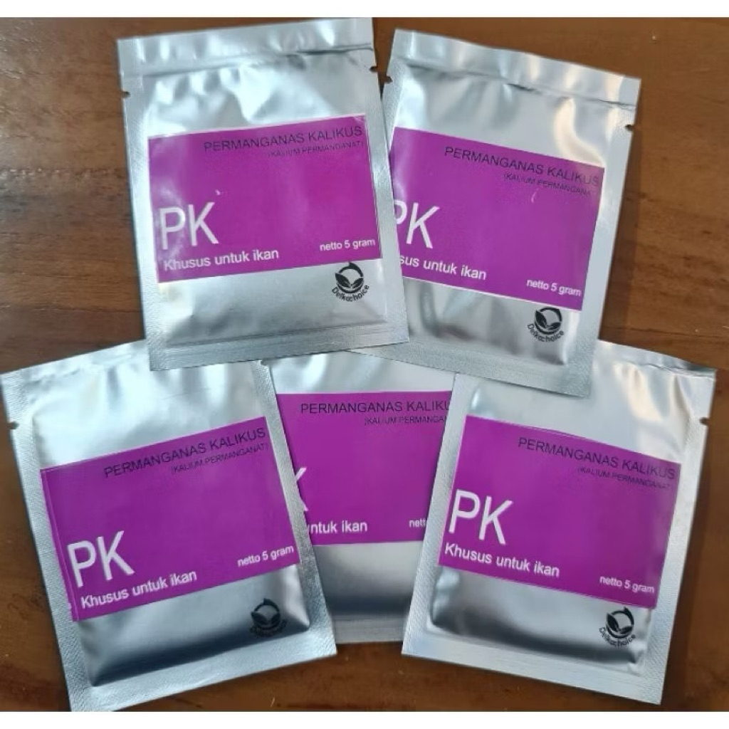 PK KHUSUS OBAT IKAN PERMANGANAS KALIKUS UNTUK IKAN 5 gr