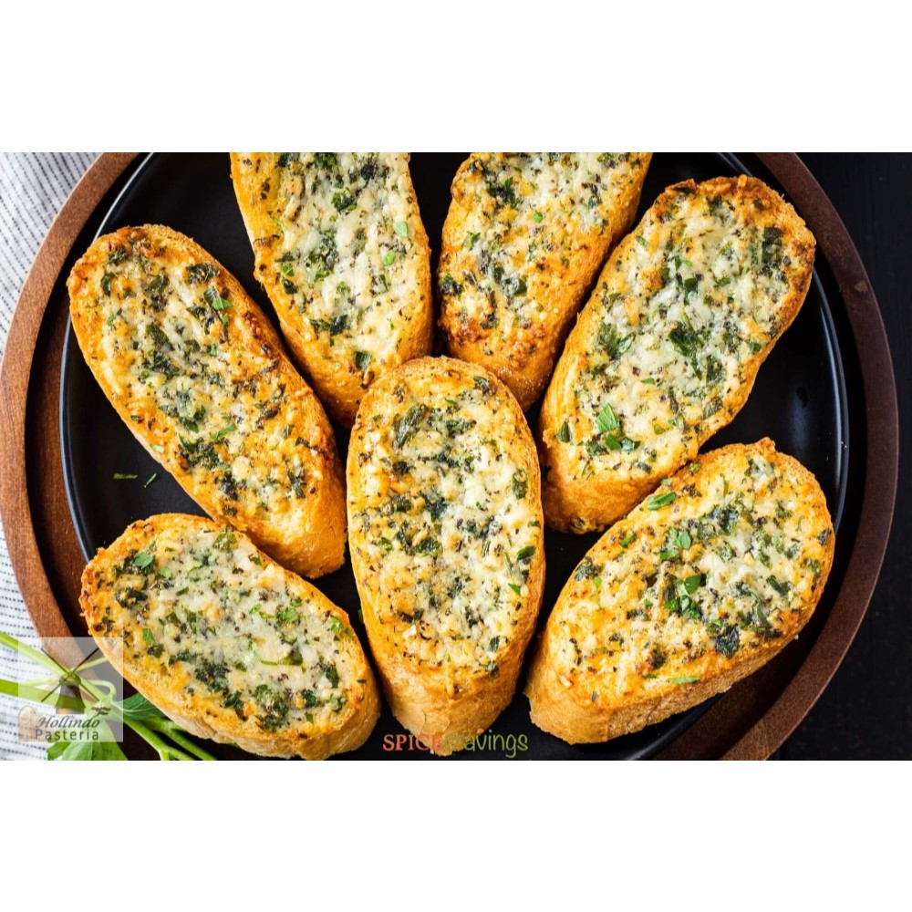 

French Garlic Bread Baguette Slices 1.1/2 baguette sliced