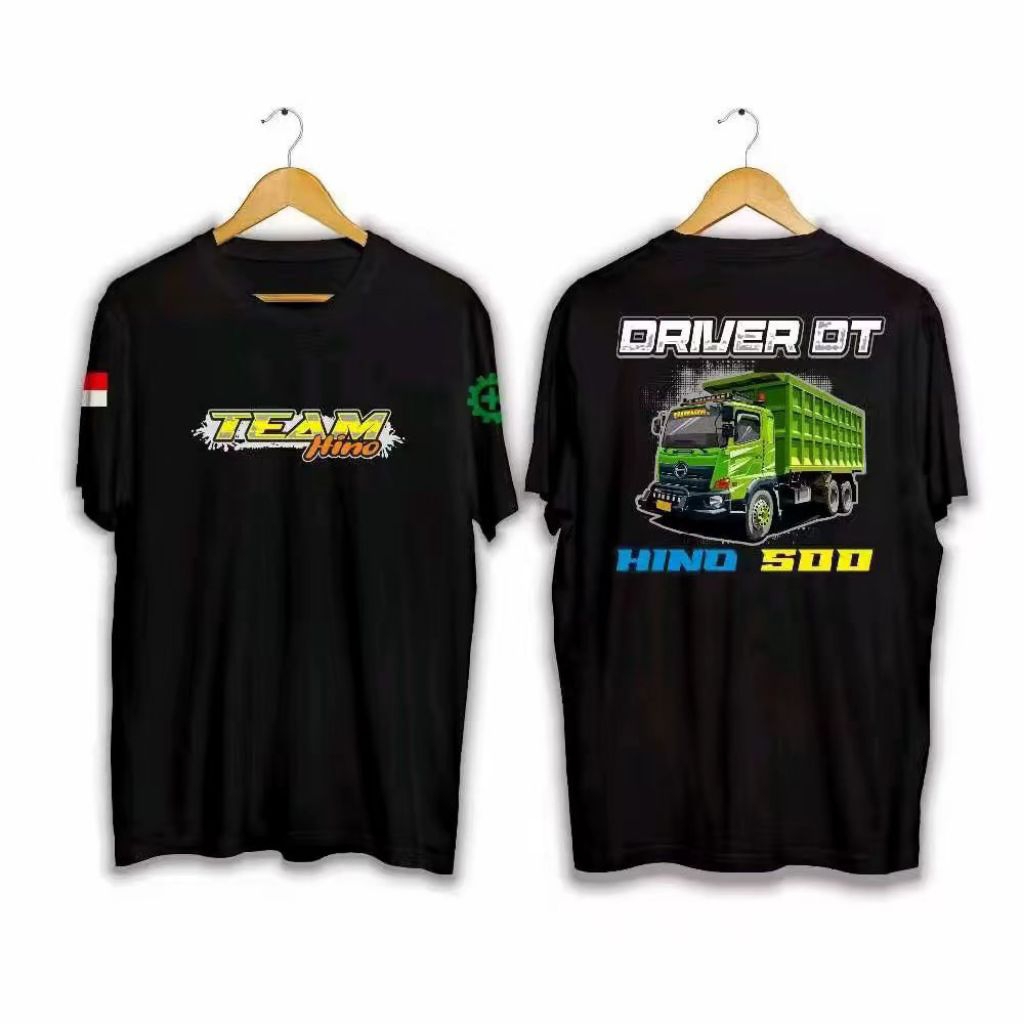 KAOS TEAM HINO DRIVER DT HINO 500 TRUCK TRUK COD // LENGAN PENDEK TEAM HINO DRIVER DT HINO 500 TRUCK