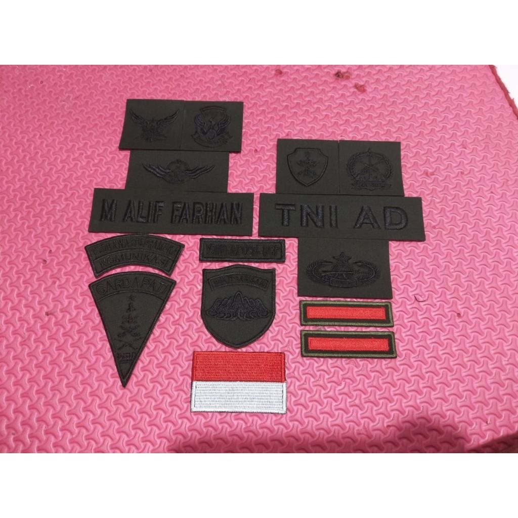 PAPAN NAMA PDL TNI PERKERAS KAIN/ATRIBUT PDL TNI PERKERAS KAIN/ATRIBUT TNI AD PERKERAS