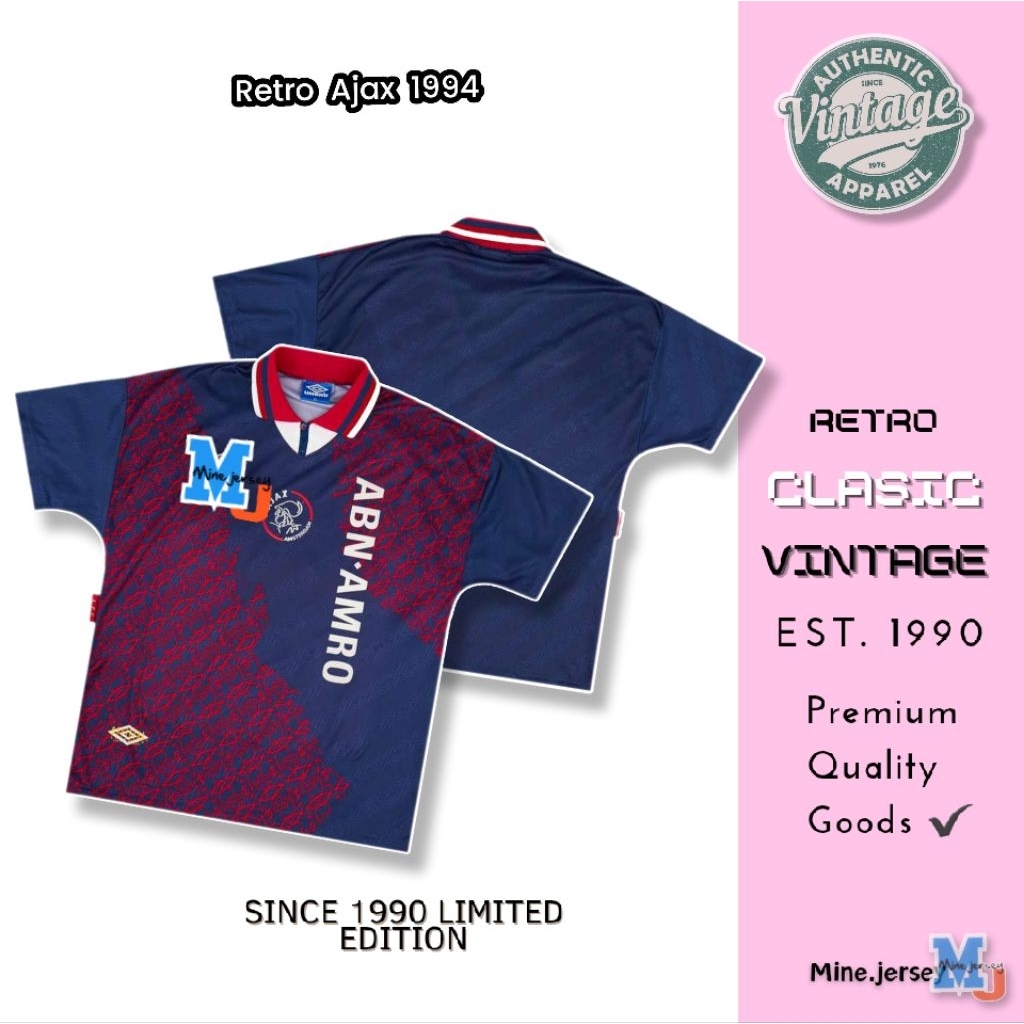 Jersey Retro AJAX away 1994 Grade Ori