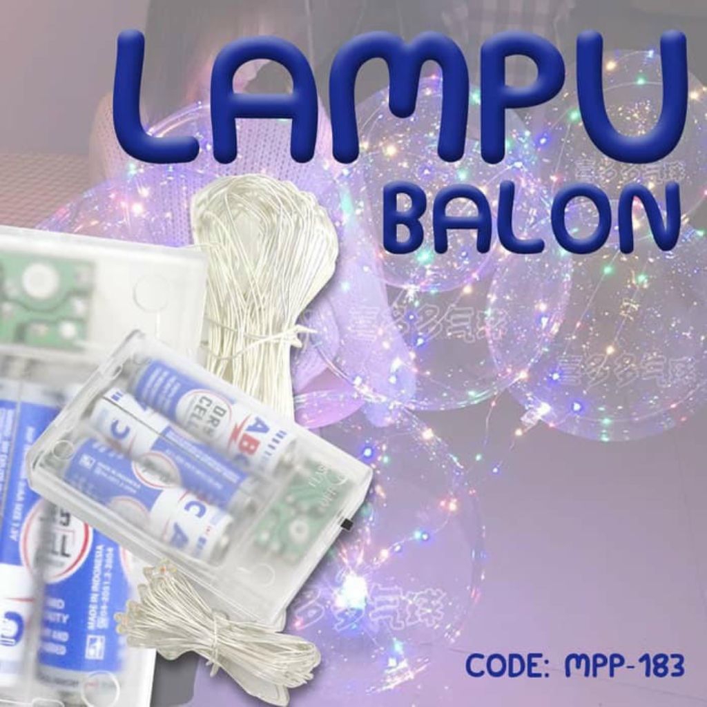 LAMPU TUMBLR BALON LED BALON DEKORASI- MPP-183