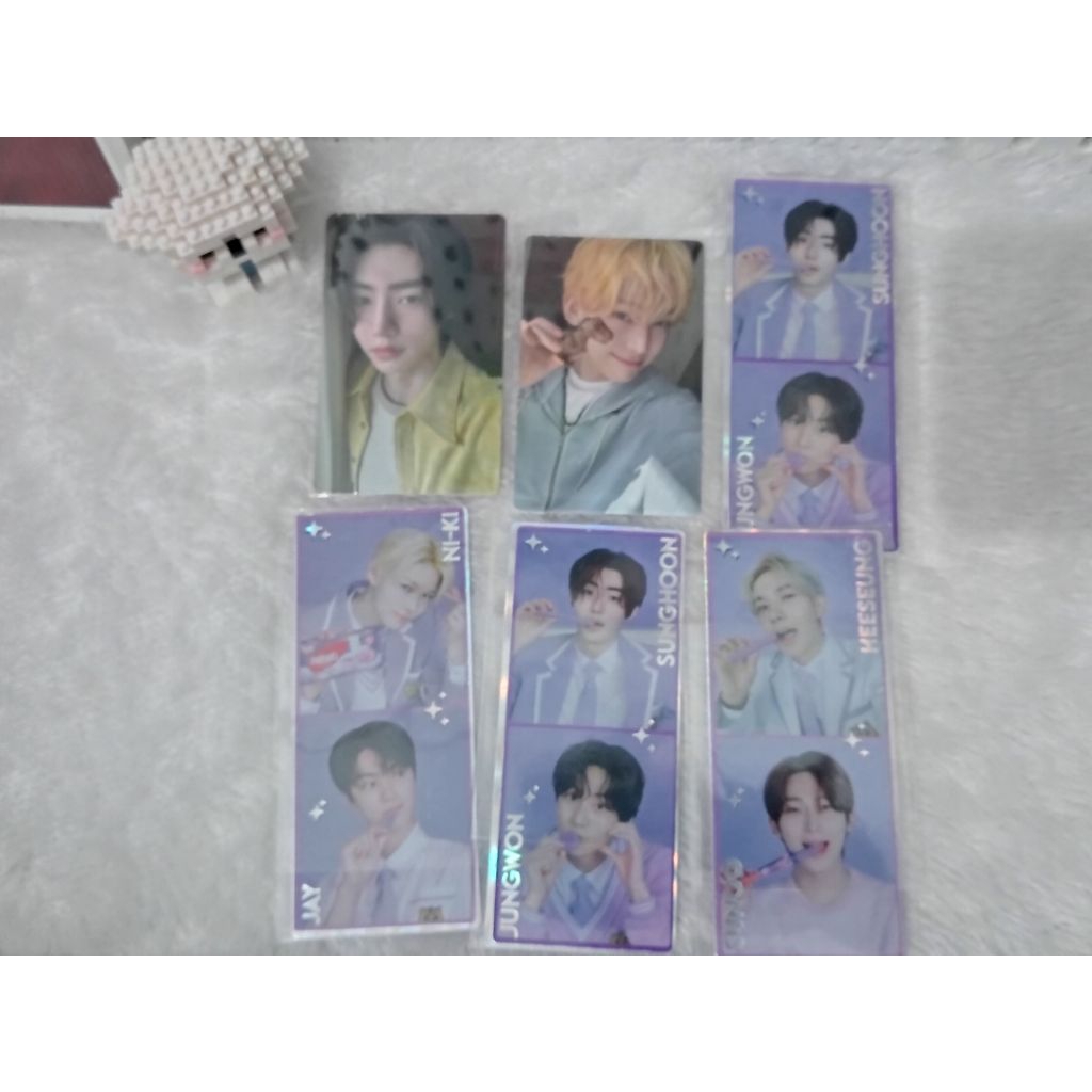 Photocard official Sunghoon Sunoo dan album only Enhypen romance untold engene ver, photo strip naba