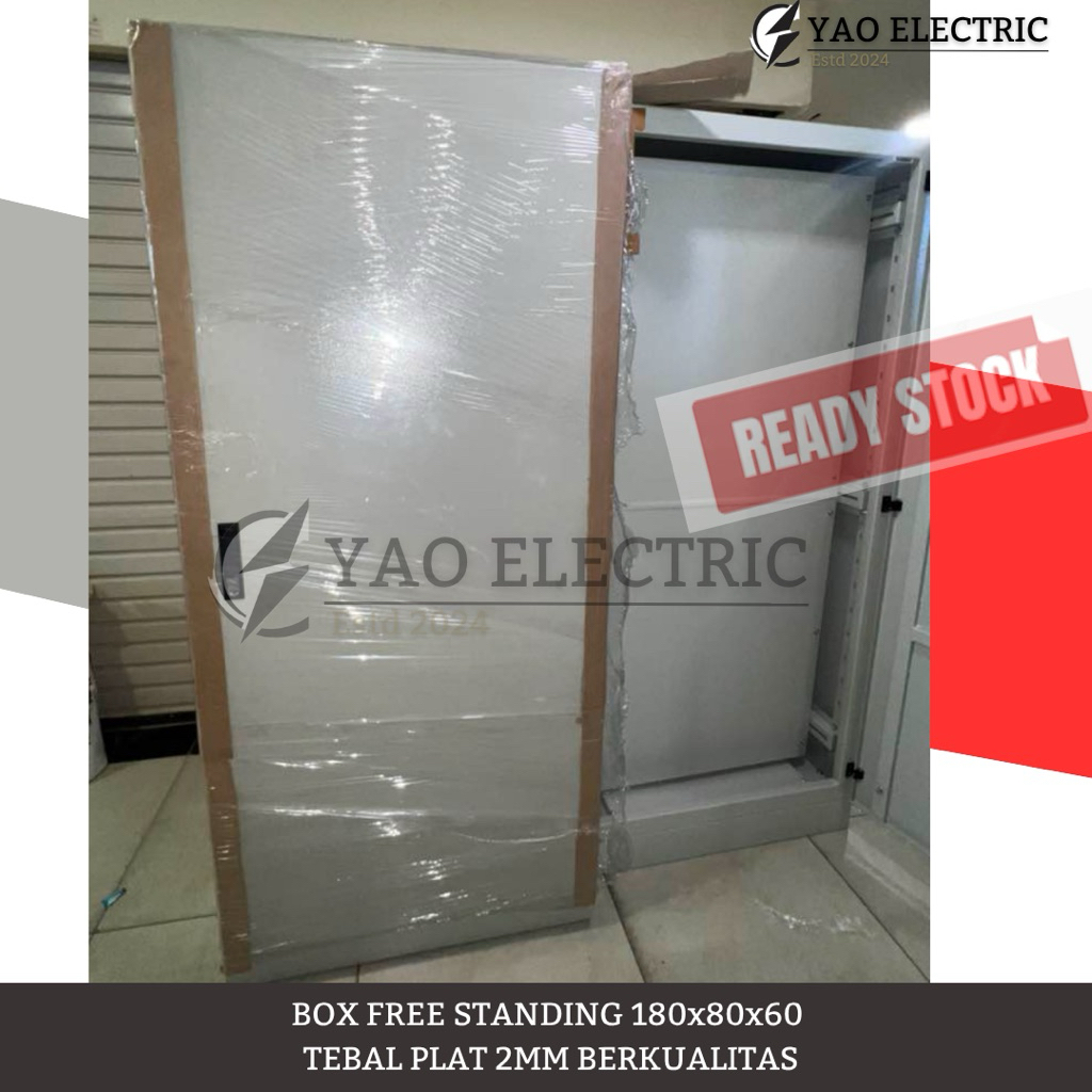 BOX FREE STANDING/BOX PANEL UNTUK LISTRIK 180x80x60 TEBAL PLAT 2MM POWDER COATING BERKUALITAS BAGUS