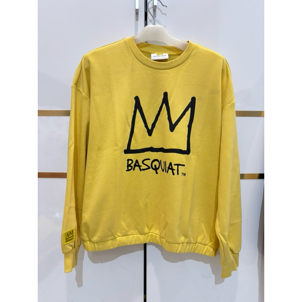 Crewneck baju lengan panjang JMB Jean Michel Basquiat big logo