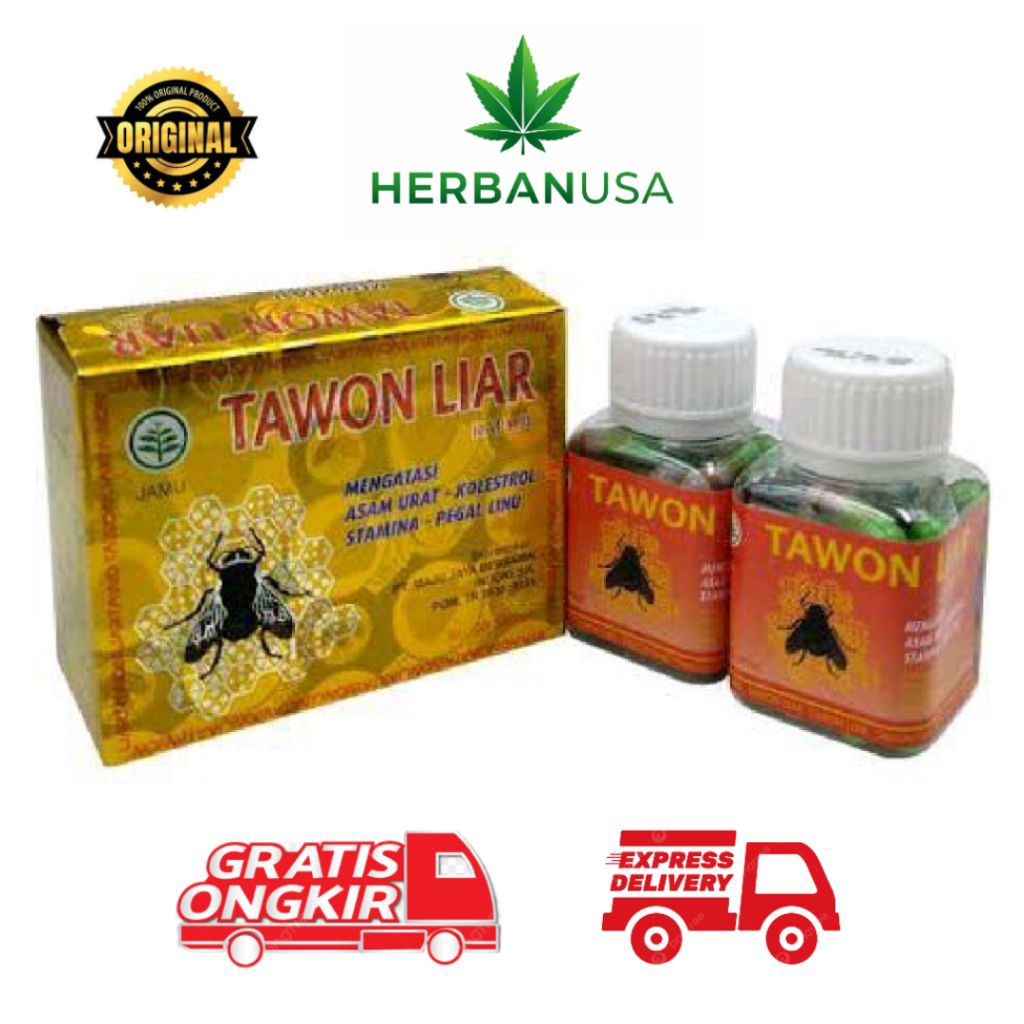 

Jamu Herbal Tawon Mengatasi Asam Urat & Nyeri Sendi Madu Kemasan Botol Isi 40 Kapsul