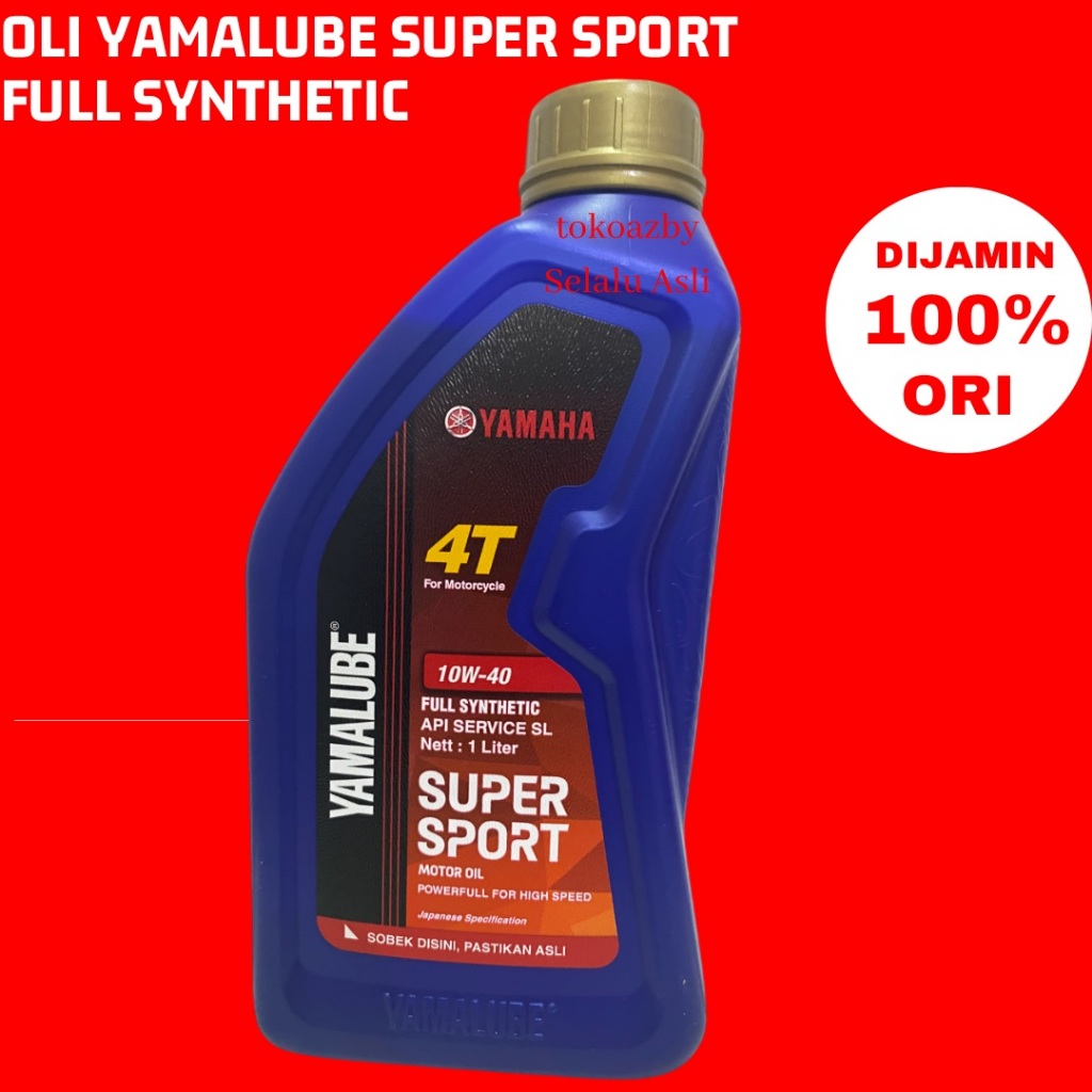 Oli Yamalube Super Sport Vixion R15 R25 Jupiter MX King Xabre Byson 10W-40 1L Full Synthetic Origina