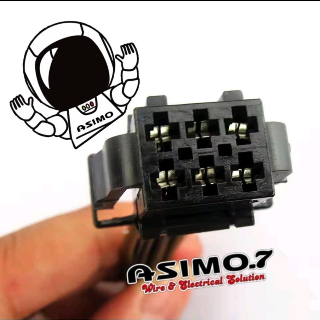 soket pin 6 Universal Original kia hyundai BMW Chery proton wuling Cadillac Chevy Chevrolet Renault 