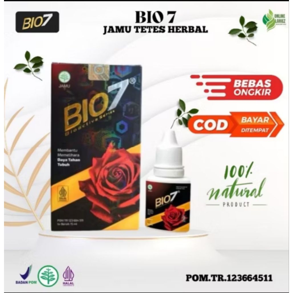 BIO7 BIO SEVEN BIO 7, JAMU TETES HERBAL ORIGINAL 15ML