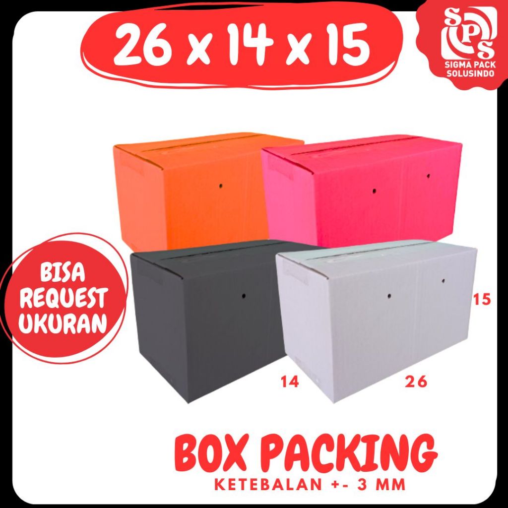 

Kardus AMDK 26x14x15 (120ml Isi 24) Packing Dus Kotak Kemasan Air Minum Jamu Madu Obat Zigma Pack