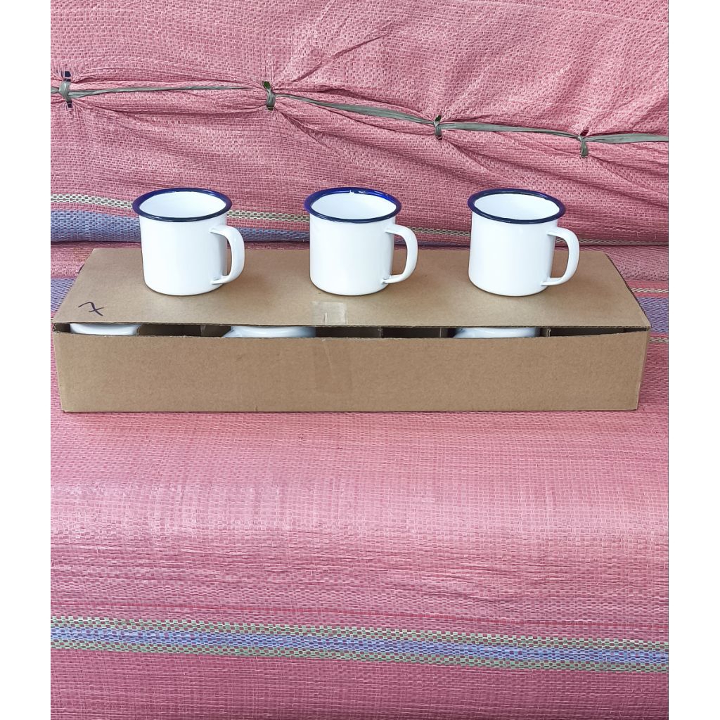 Gelas Blirik Cangkir Kecil Aluminium Enamel Mug 6 Blirik