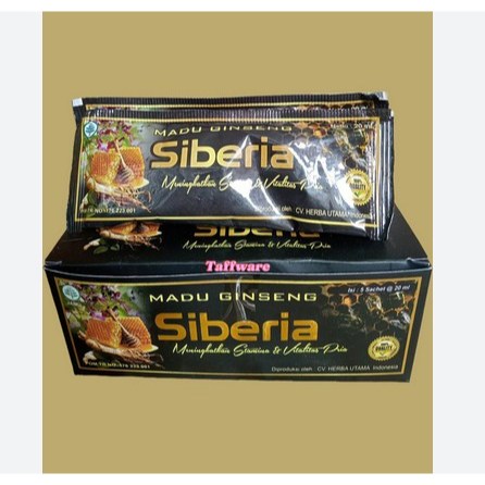 

COD Madu Ginseng Siberia Original Isi 5 Sachet