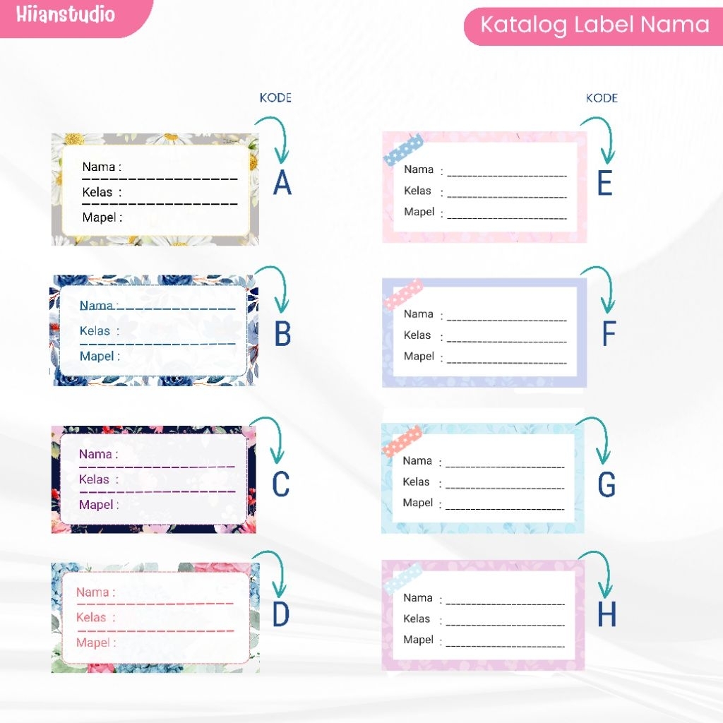 

Stiker Label nama anak sekolah Simpel/ label nama buku/ label nama anak perempuan & laki-laki