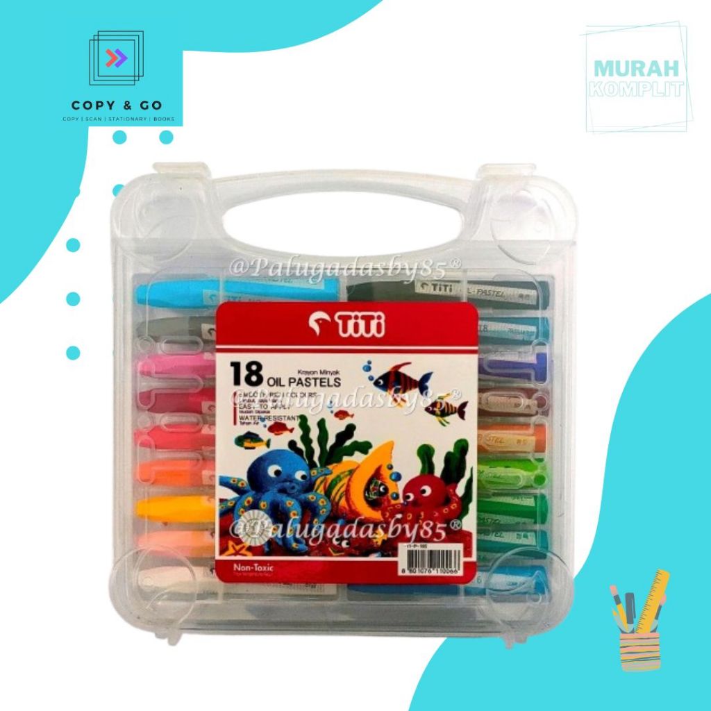 

(1 Set Isi 18 Warna) Crayon Titi TI-P-18S / Crayon TITI