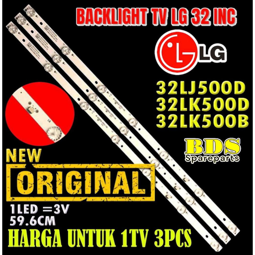 BACKLIGHT TV LG 32 INC 32LJ500D 32LK500D LAMPU BACKLIGHT LG 32LK 500D 32LJ 500D