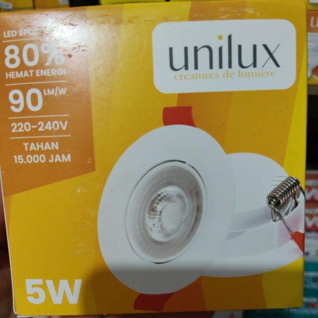 lampu led spotlight 5watt unilux