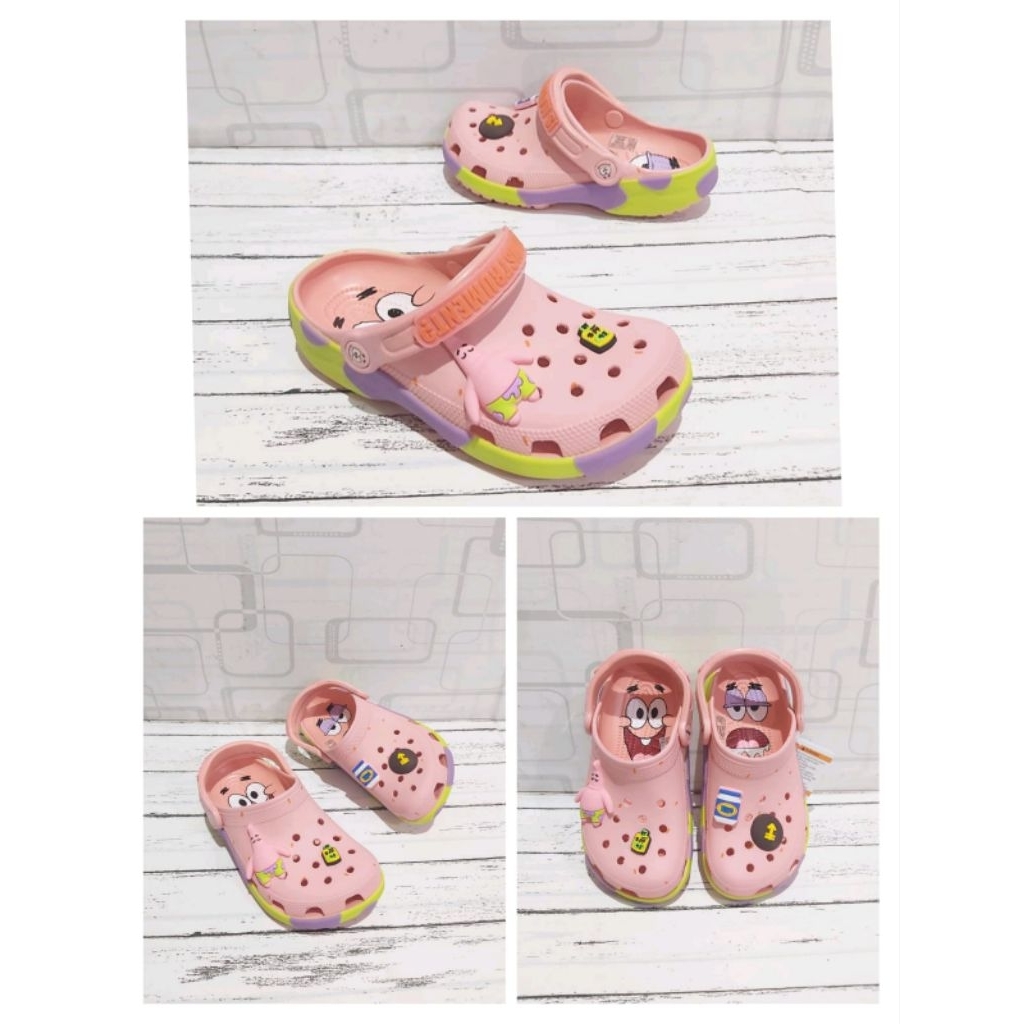 CROCS SEPONGEBOB PATRICK/SANDAL ANAK-ANAK/SANDAL ANAK PEREMPUAN